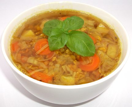 Supa de Linte cu Legume si Apa de Tamarind_