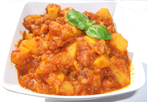 Curry de Cartofi cu Pastarnac