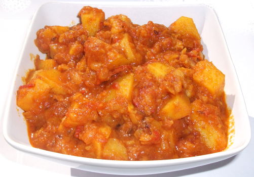 Curry de Cartofi cu Pastarnac_